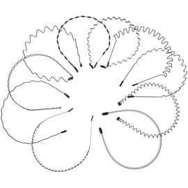 Diadema Deportiva Flexible para Hombre en Aleación Negra, Mantiene el Cabello Rostro, Adecuado para Maquillaje y Deportes, Paquete de 10 Piezas