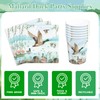 120pcs Mallard Duck Plates Napkins Mallard Duck Party Supplies A