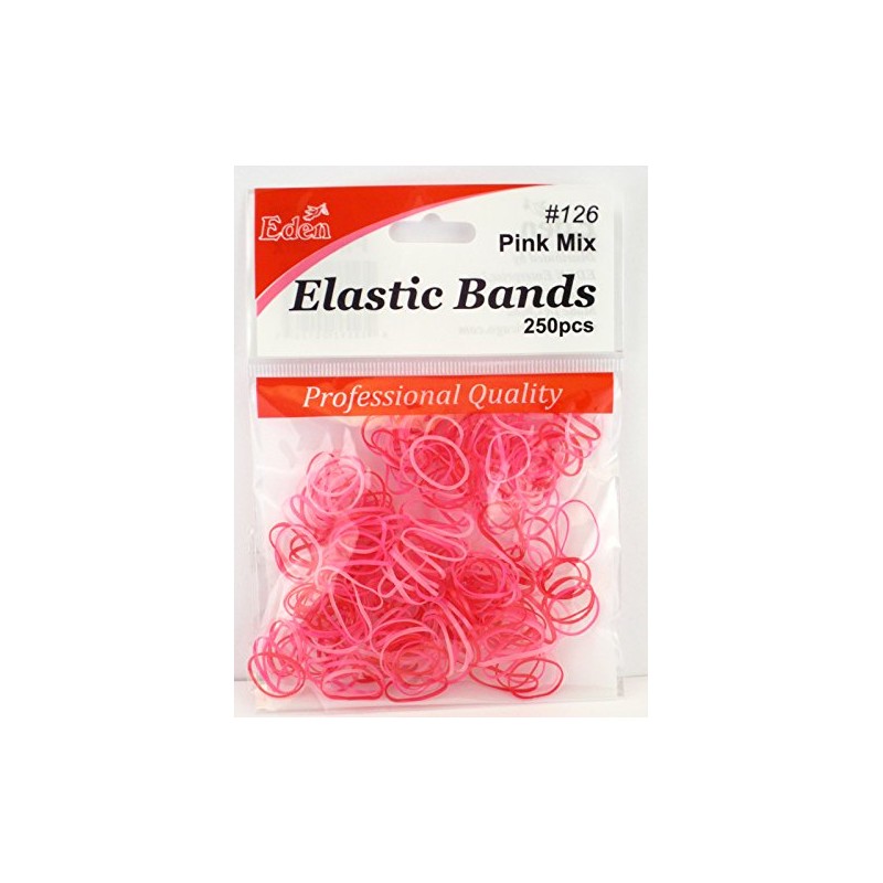 Eden Shades Of Pink Hair Elastics - 250 Pcs. by