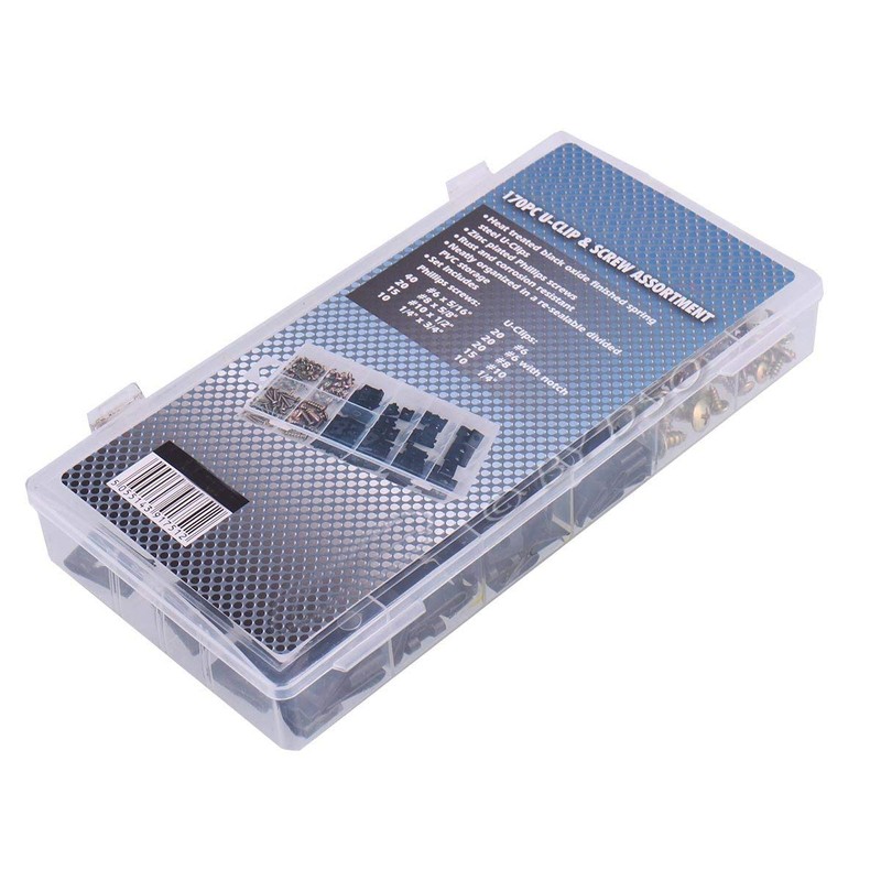 Quality 170 pc U-Clip and Screw Assortment HW016 TTT