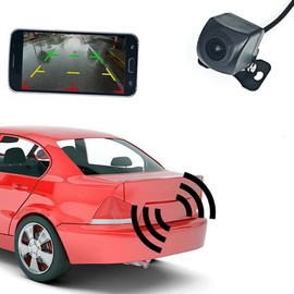 GTRH Wireless Backup Camera WiFi Rear View Camera for Car, Vehicles, WiFi Backup Camera, IP67 Waterproof LCD Wireless Reversing Monitor