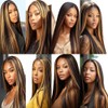 BilltiiWW Ombre P1B27 Straight Bundles Black Mixed With Blone Straight