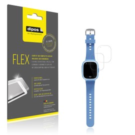 dipos FLEX 2x Schutzfolie klar passend für UTTASU 4G Kinder, 100% Displayabdeckung, Anti-Shock, Fingerprint Kompatibel, Case-Friendly, Full Cover Displayschutz Folie