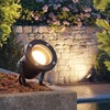ledscom.de MIBU LED Garden Spotlight Black with Ground Spike for