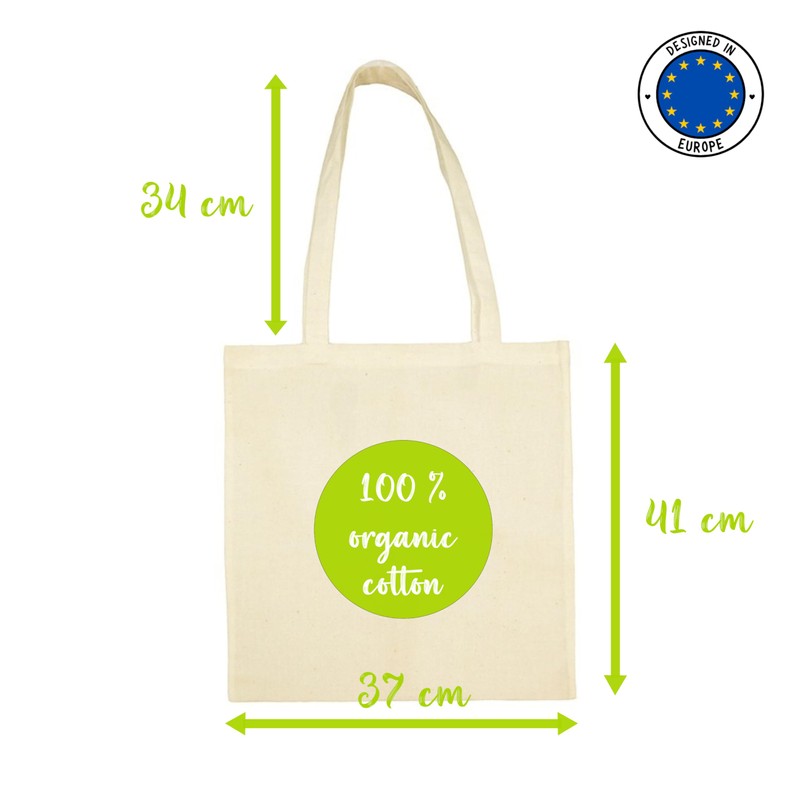 rainUP 100% Natural Cotton Ecological Tote Bag with Zodiac Signs,
