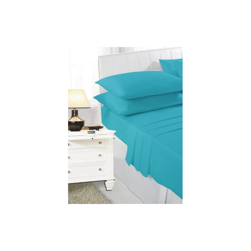 K Collection Percale Easy Care Polycotton Fitted Sheets Single -