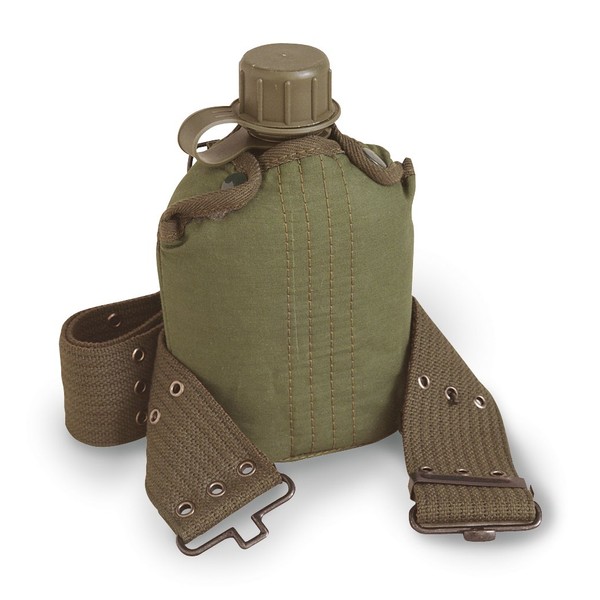 Stansport Plastic Canteen with Cover and Belt Set