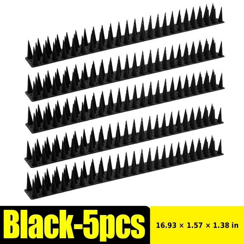 Bird Repellent Spikes for Outdoor Use - Bendable PP Deterrent