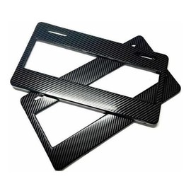 REDLIZARD - Porta Placas para Automovil Tipo Europeo Cubre Estados Diseño en Fibra de Carbono