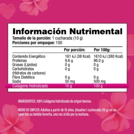 Colágeno Hidrolizado Puro de 1 Kilogramo | Bovino de Tipo I y III | Salud&Vida