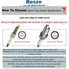 Resze 5/8-Inch（16mm） Thin Wall Spark Plug Socket,12 Points 3/8" Drive