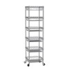 SINGAYE Shelf Storage Wire Shelving：Shelves Rack Standing Units with Wheels
