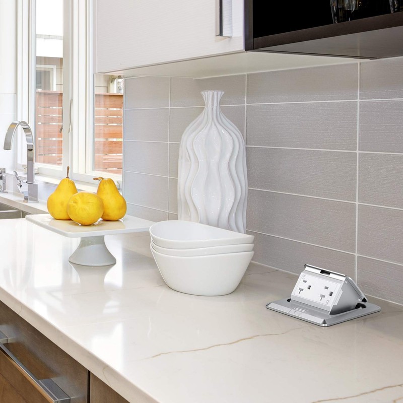 WEBANG Pop Up Floor Outlet Covers Box with 20 Amp