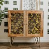 Peacoblue Gold Branches, Birds Rub On Transfers for Furniture 6"x12"
