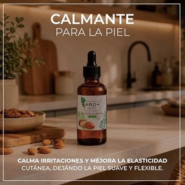 ARO MXICO Aceite de Almendras Dulces 100 Puro 120ml  Hidratacin para Piel, Rostro y Cabello  Aceite Vegetal para Masajes y Aromaterapia  Envase de... 