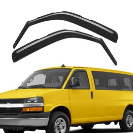 Rain Guards Fit for 1996-2026 Chevy Express Van 1500 & GMC Savana 2500 3500
