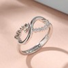Jeulia Sterling Silver Infinity Engagement Ring for Women Wrap Ring