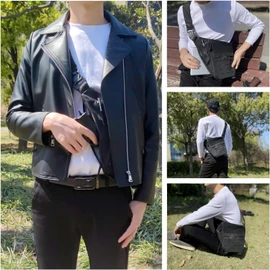 Concealed Carry Sling Bag for Men, Chest Holster Bag of Pistols Anti-Thief Crossbody Daypack Personal Pocket Sling Pack