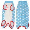 Dog Recovery Suit Blue Stars Pattern Prevents Licking Cotton Pet