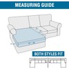 H.VERSAILTEX Sectional Couch Covers 1 Piece Chaise Slipcover L Shape