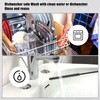 2pcs Silicone Straw Brushes, 6mm+8mm Extra Long Straw Cleaning Brush