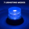 Biqiure Strobe Flashing Light Blue,12V Flashing Beacon LED Emergency Warning