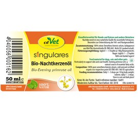 cdVet Naturprodukte Singulares Bio-Nachtkerzenöl DAB 50 ml