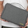 Portable Multi-Phone Storage Crossbody Bag for Schools/Academies 12 Slot Gray