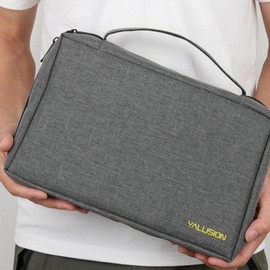 Portable Multi-Phone Storage Crossbody Bag for Schools/Academies 12 Slot Gray