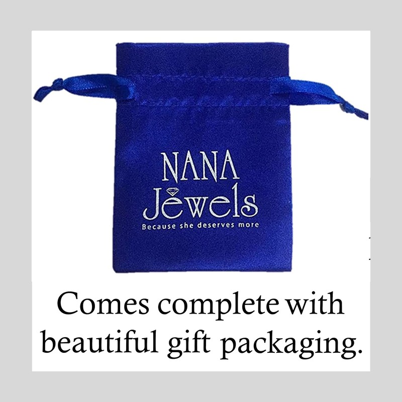 NANA Jewels Round CZ Stud Earrings SS316 Surgical Steel &