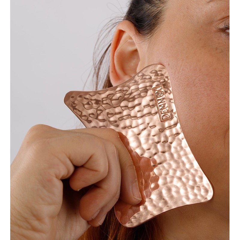 DEMMEX Pure Copper Face Massager, Gua Sha Facial Massage Tool,