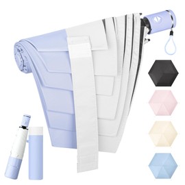 SEMTIM (Folds in 1 Second) Shape Memory Parasol, Folding Rain Umbrella, Lightweight, JIS Certified, 100% UV Protection & Full Light Blocking, Automatic Opening/Closing, For Both Sunny & Rainy Weather