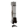 Fire Beauty Fireplace Tools Set 5 Pieces Wrought Iron Fire