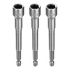 sourcing map 3pcs Hex Nut Driver Drills Bit 3/8" 6-Point