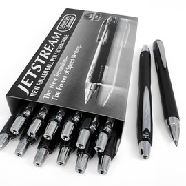 Uni-Ball - Jetstream SXN-210 - 1.0mm Retractable Rollerball Pen - Black - 12 + 2 Free