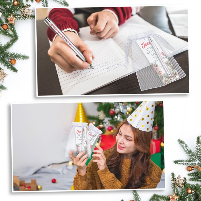 Dispowreath 12 Sets/ 24 Pcs Christmas Jesus is The Reason