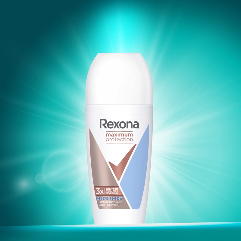 Rexona Maximum Protection Anti-Transpirant Roll-On Clean Scent mit Schutz vor