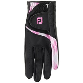 FootJoy Golf Gloves 22 Ladies E-Comfort Women's Black/Pink 19cm, black/pink