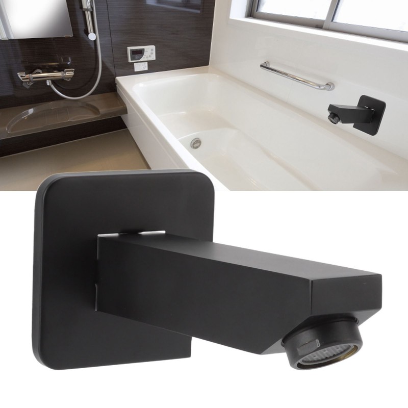 G1/2 Copper Bathtub Faucet Concealed Seamless Bathroom Tub Spout for