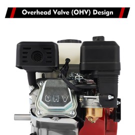 LIAPDG 200CC 6.5Hp 4 Stroke Gas Engine, Pull Start Petrol Engine Replaces Compatible for Honda Gx160 Air Cooled Single Cylinder General Gas Engine for Pumping Cleaning Spraying Machines