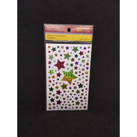 Recollections Multi Colored Stars Holographic Stickers Sheet