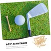 SUPVOX 50pcs Reusable Golf Ball Tees Bamboo Golf Spikes Replaceable