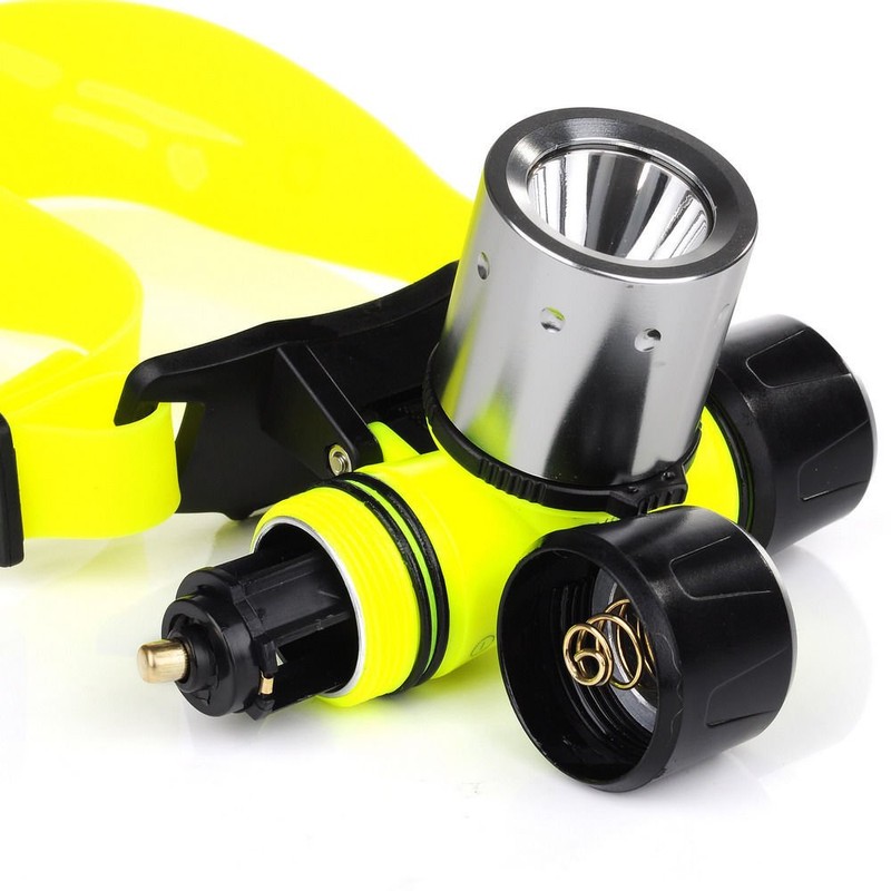 Goldengulf Waterproof Diving Swimming Hiking Camping Hunting Fishing Headlamp Underwater