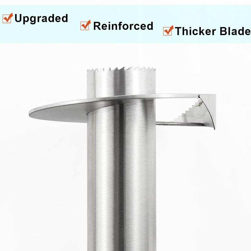 Pineapple Corer, [Upgraded, Reinforced, Thicker Blade] Newness Premium Pineapple Corer