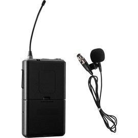 Oklahoma Sound PRA8-6 Wireless Microphone Tieclip/Lavalier, Black for use with PRA-8000 Series Pro Audio PA System, 20 mW RF Power Output, Frequency Range 300 Hz to 8 kHz, -60 dBm Spurious Emission