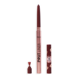 Revolution Beauty London, Pout Bomb Plumping Lip Liner, Long-Lasting Lip Shaper with Hyaluronic Acid & Vitamin E, Vegan & Cruelty-Free, Warm Brown