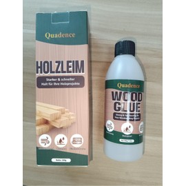 Wood Glue, Quadence Waterproof Wood Glue for Furniture Heavy Duty, Fast Drying Super Glue for Woodworking, Furniture Glue for Crafts, Furniture, Baseboard, cabinets, Door, Interior & Outdoor (200g)