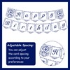 Talavera Happy Birthday Banner Blue and White Papel Picado Banner