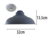 LEDSone Industrial Ceiling Pendant Light Shades, Retro Vintage Style Curvy