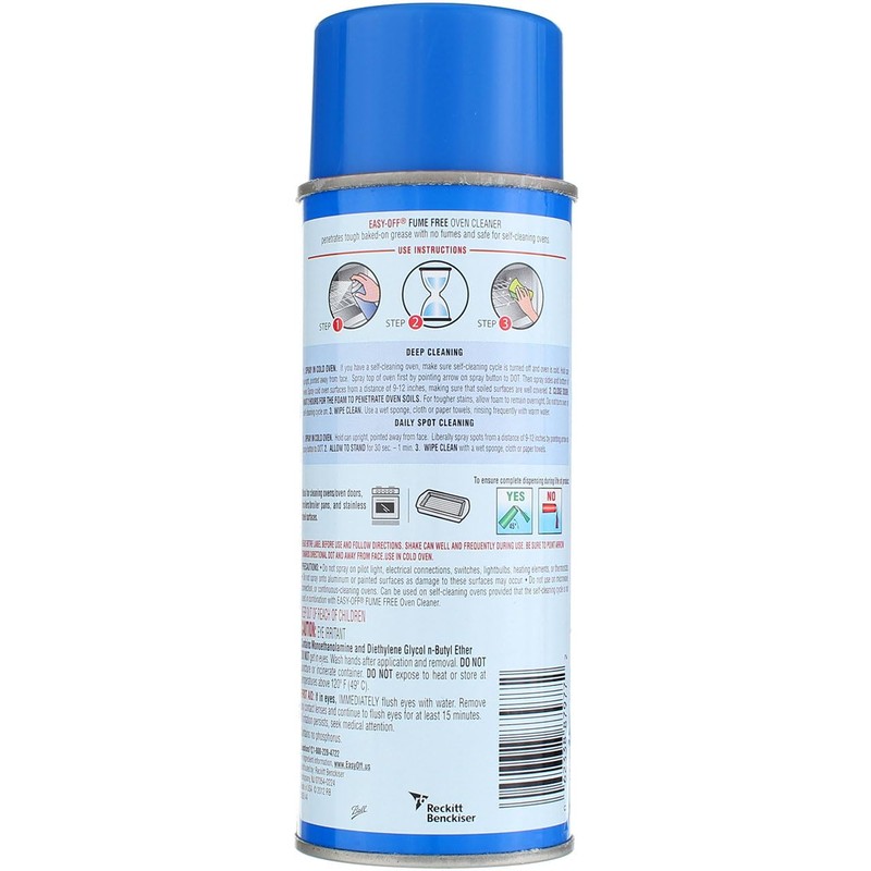 Easy-Off Fume Free Oven Cleaner, Lemon 14.5 oz Can (Pack